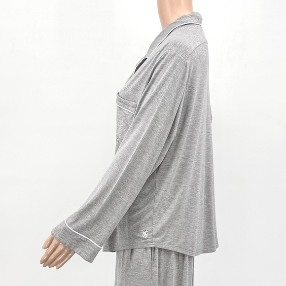 Cozy Earth Bamboo Knit Classic Long Sleeve Pajama Set - Picture 4 of 9